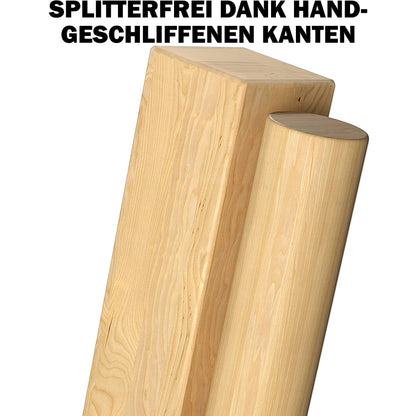 Kubb Viking Game made of premium quality wood - Solid wood construction - Comes with a convenient carrying bag - Outdoor chess game - Wooden game for kids and adults of all ages, 2-12 players