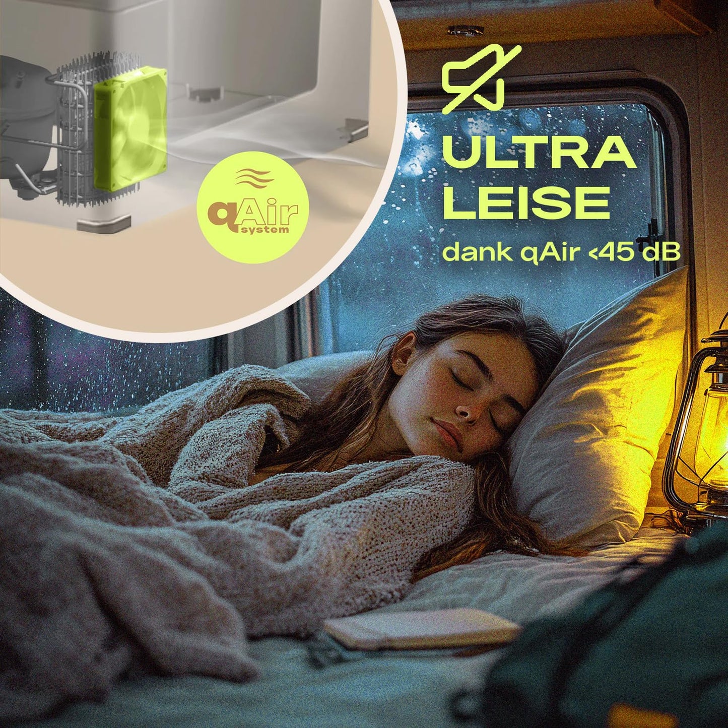 PLUG IN FESTIVALS electric cool box - 2 compartments compressor cool box 12v 230v - up to -20 degrees & app control - freezer box for car & camping - DUAL Ice Cube electric (38 liters)
