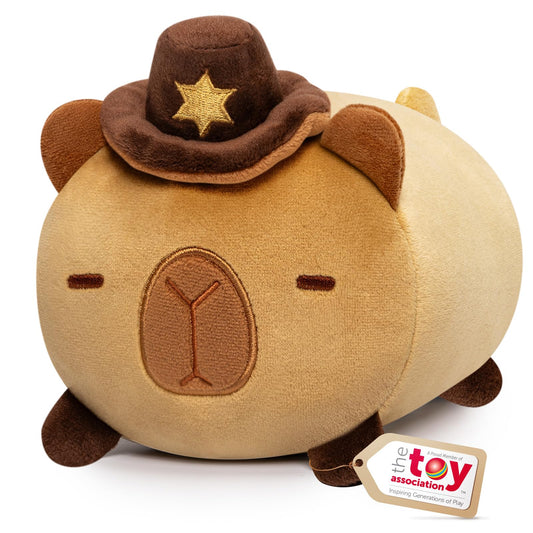 Mewaii Capybara plush pillow 20CM Soft Kawaii stuffed animal for kids, cute capybara plushie, perfect cuddle pillow and gift.