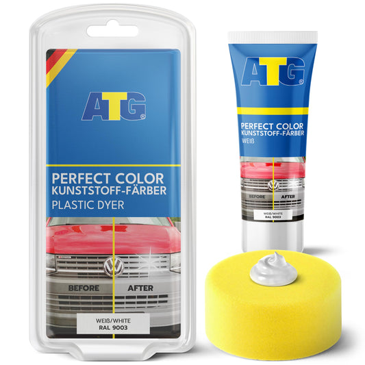 ATG® Plastic Care Auto Polish White - Premium Plastic Refresher for Cars Motorcycles Trucks - Gentle Plastic Care for Auto Exterior & Interior - Car Plastic Polish for maximum shine