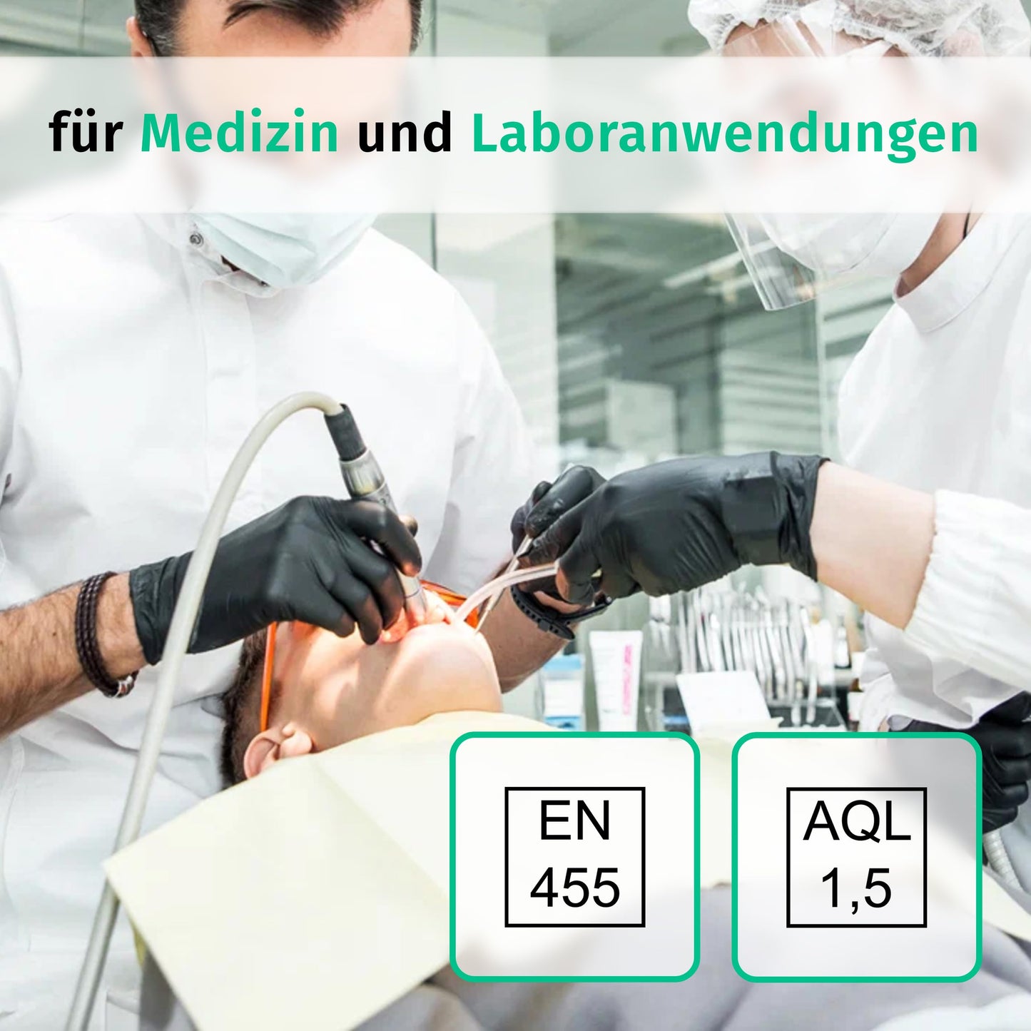 Black XL Nitrile Gloves - 1000 (10x100) Pieces Disposable Gloves, Medical Gloves, Powder-Free, Latex-Free, for Medical, Kitchen, Cleaning, Cosmetics, Household