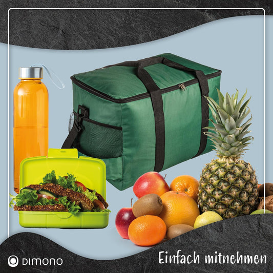 Large 45-liter insulated cooler bag XXL ice bag picnic bag for camping, traveling, vacation (45 liters, green)