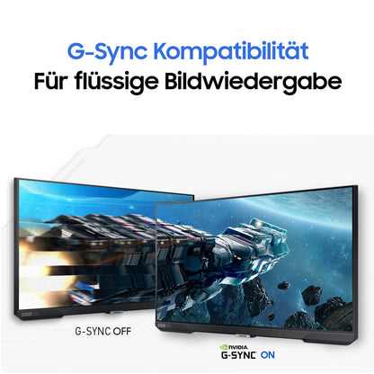Samsung Odyssey G4B Gaming Monitor LS27BG400EU, 27 inches, IPS panel, Full HD resolution, AMD FreeSync Premium, G-Sync compatible, 1 ms (G/G) response time, 240 Hz refresh rate, Black