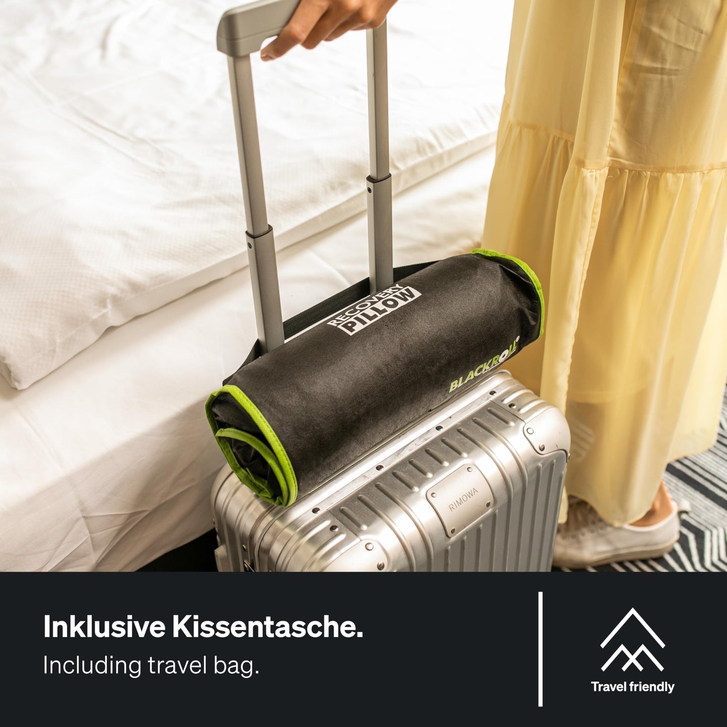 BLACKROLL® Recovery Pillow Set Climate (50 x 30 cm), pillow with additional Climate cover, ergonomic head pillow with Travel Bag, neck pillow made of Viscose Memory Foam, Made in Germany.