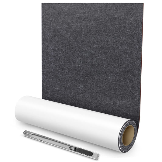 Self-adhesive felt gliders, 60x150 cm felt, furniture glider felt pads, Black-gray multipurpose adhesive glider mat tape, Strong felt adhesive tape for couch, table legs, chair furniture feet