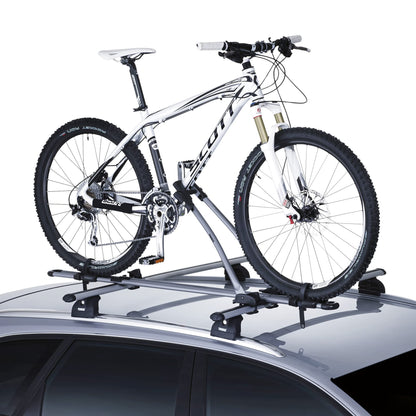 Thule FreeRide roof bike rack, bike carrier for roof, Aluminum, One-Size, Silver