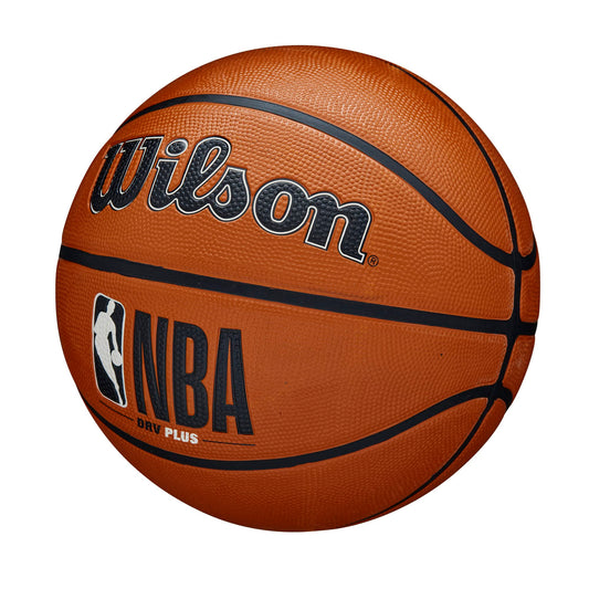 Wilson Unisex-Adult NBA DRV Plus Basketball, Brown, Size 5