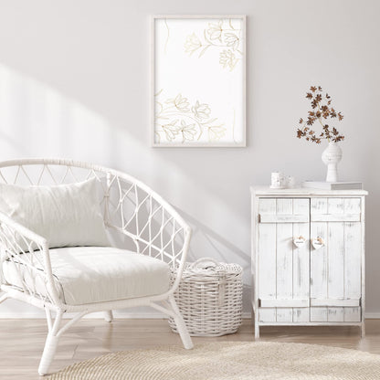 Rebecca Mobili kitchen cabinet chest of drawers bathroom cabinet 2 doors white shabby chic hearts entrance - Dimensions: 70 x 51 x 30 cm (HxLxB) - Art. RE4573