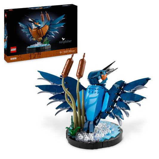LEGO Icons Kingfisher Model Kit for Adults, Bird Model for Living Room or Office, Home and Home Office Decor, Gift for Bird Lovers and Ornithologists, Women and Men 10331