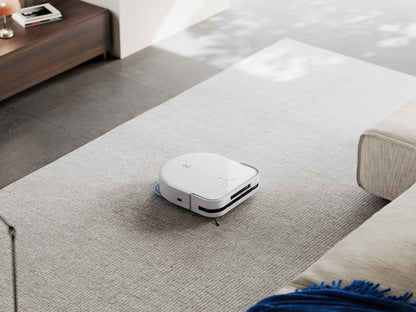 ECOVACS DEEBOT X5 Omni robot vacuum with mopping function, 12,800Pa suction power, ZeroTangle Technology, TruEdge™ Edge Mopping, 70℃ hot water mop washing, automatic lifting of the mop, self-emptying.