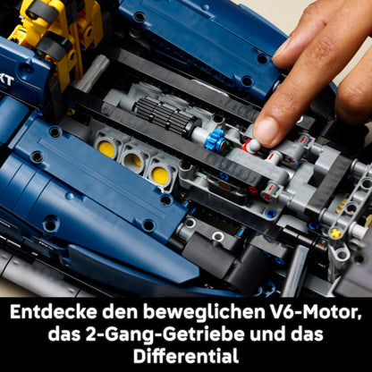 LEGO Technic Oracle Red Bull Racing RB20 F1 Car Model Kit - Collectible Formula 1 Building Set with 1:8 Scale V6 Engine, Gear Box, Steering & DRS - Gift Idea for Adult & Teenage Racing Fans - 42206