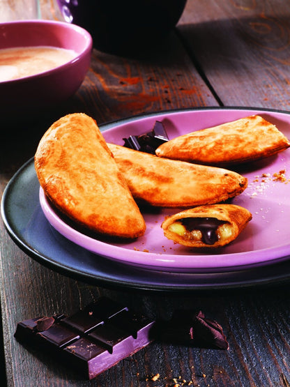 Tefal Snack Collection Plate for pastries/empanadas, compatible with SW85XX Snack Collection. Includes recipe book and convenient storage box. Black, XA8008.
