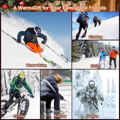 Moteoza Heated Gloves for Men Women with Rechargeable Battery 4000mAh, Waterproof Electric Heated Ski Gloves Motorcycle Gloves
