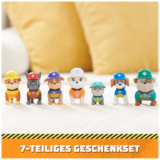 Rubble & Crew - 7 dog figures gift set for collecting, toys suitable for children aged 3 and up.