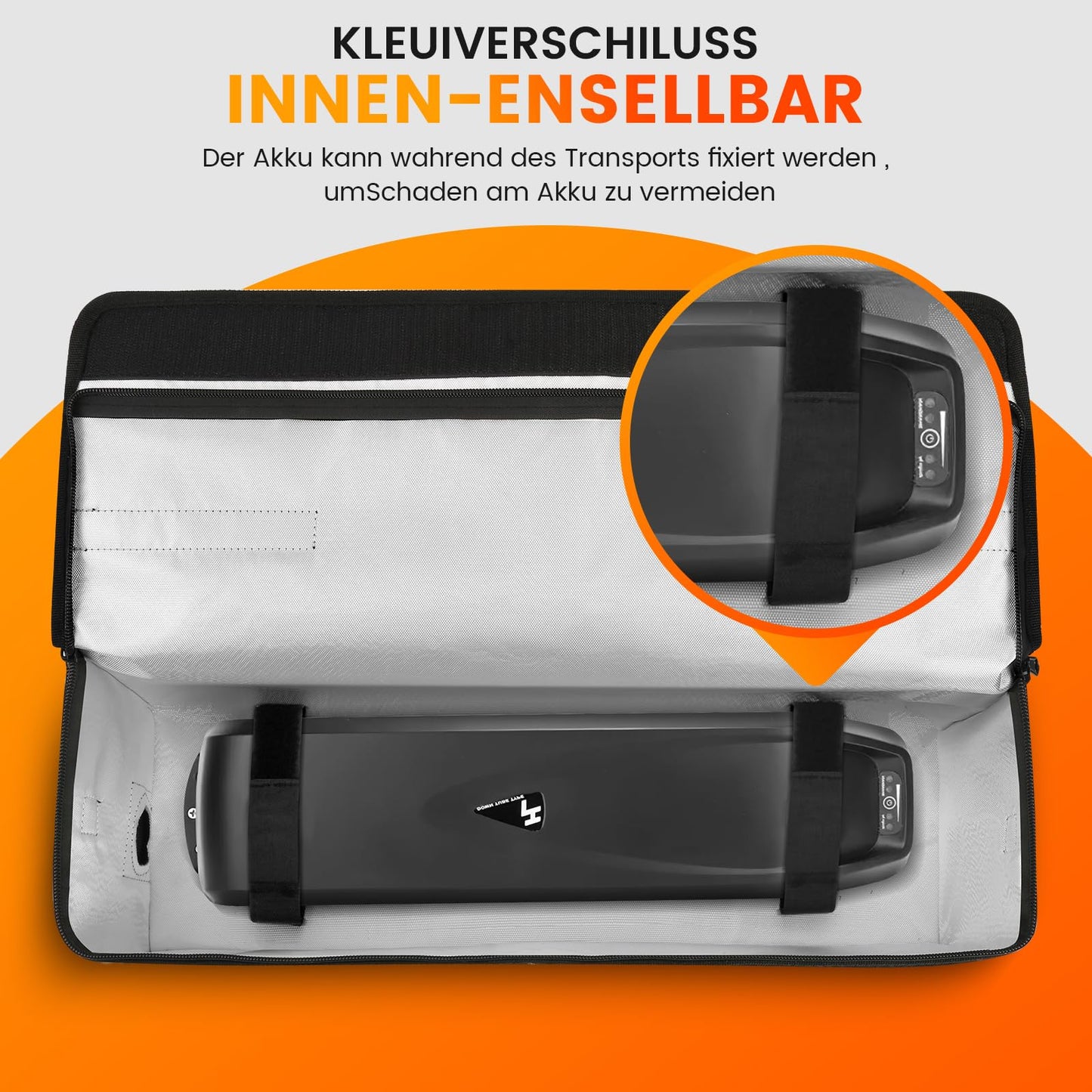 GUOOTU 2 Pack Ebike Battery Bag, Fireproof up to 1400°C, for Storage, Transportation, Waterproof and Explosion-proof Battery Bag, Large capacity Ebike battery protective cover (2, 49 x 15 x 15cm -2 Pieces)