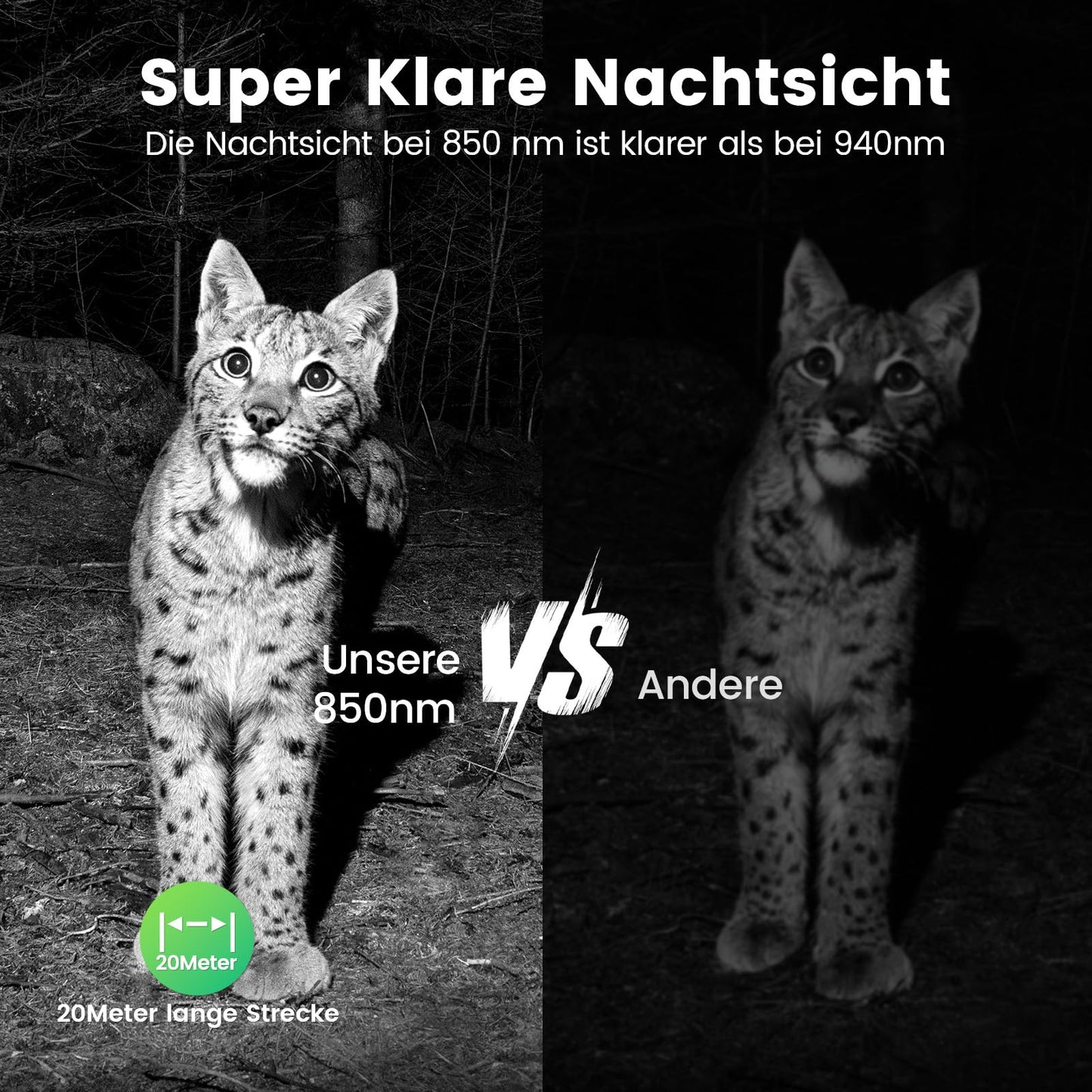 XTU Wildlife Camera with WiFi and cell phone transfer app - 64MP 2.7K Solar Wildlife camera with motion sensor night vision, 30m remote access, 0.2s trigger time 120° detection angle, with 32GB SD card 5600mAh battery