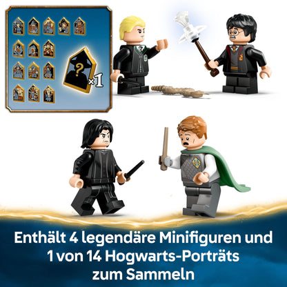 LEGO Harry Potter Hogwarts Castle: Dueling Club, building set with 4 minifigures including Draco Malfoy, Gilderoy Lockhart & Severus Snape, set with tumbling function for boys & girls ages 8+ 76441