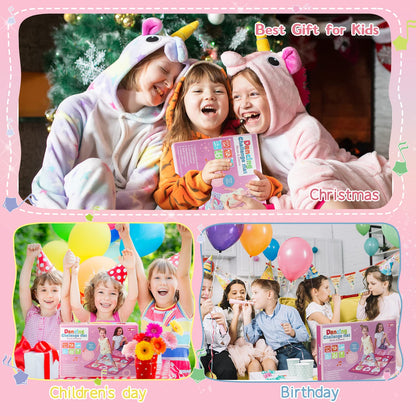 Unicorn dance mat toy, 3 challenge modes touch mat play with LED display, musical dance mat game for 3 4 5 6 7 8 years old girls boys