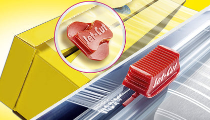 Jet-Cut cling film for cutting, gastronomy 45cm x 300m - extra wide, PVC transparent, 1 piece