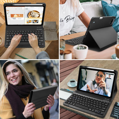 Hofsos case for Xiaomi Pad 6/6 Pro 11 inch 2023, (QWERTZ German) Xiaomi Pad 6 case with keyboard, protective cover with Pencil holder Wireless keyboard for Pad 6/6 Pro, Black