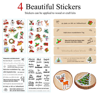 WVWMYM Elf Door Complete Set, Miniature Elf Accessories Christmas, Elf Door Set, Christmas Decoration Fairy Door for Kids Elf House, Christmas Tree Garland, Carpet, Miniature Garden Furniture (45 pieces)