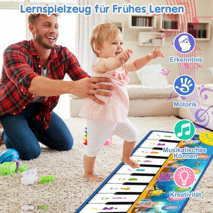 Weokeey Baby Toy for 1 Year Old Piano Mat Educational Toy Dance Mat Gift Music Mat Montessori Children's Toy for 1 2 3 4 Year Old Boys Girls