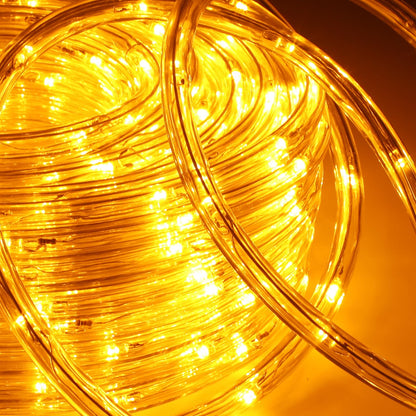 Lospitch 20m LED light tube outdoor IP20 light tube yellow 480 LED tube, black controller with memory function for decoration, party, celebration, wedding, garden