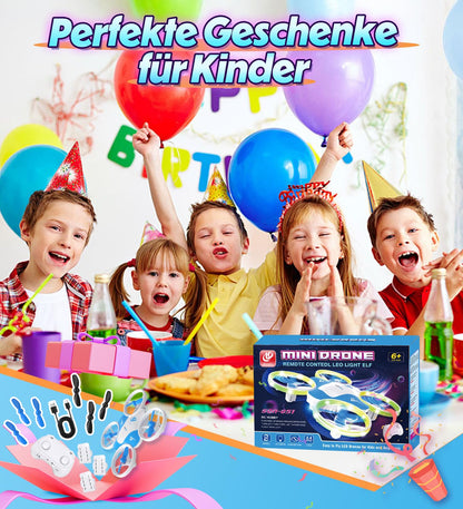 Korffe Mini Drone for Kids Toy for 6 7 8 9 10+ Years Old Boys, RC Airplane Toy Drone for Kids and Beginners with LED Lights Indoor & Outdoor Gifts for Boys and Girls
