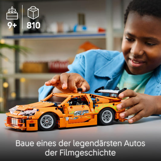 LEGO Technic Fast and Furious Toyota Supra MK4 - Toy Car - Featuring 6-cylinder engine & opening doors - Model set for boys and girls aged 9 and up - Perfect birthday gift idea 42204