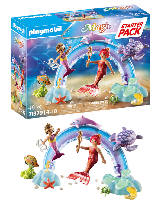 PLAYMOBIL Magic 71379 Starter Pack Mermaids, for kids 4 and up.