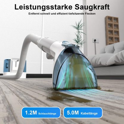 Rivenara upholstery cleaner device wet vacuum cleaner - 450W upholstery cleaner carpet cleaner scrubber upholstery furniture carpet cleaner auto sofa cleaner wet dry vacuum cleaner cleaning device couch