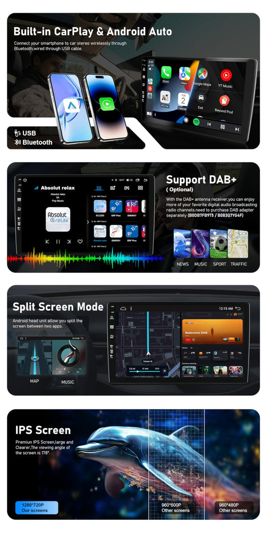 JOYX Android 12 car stereo fits Mercedes-Benz E-Class W211 | CLS Class W219 | rear camera Canbus microphone FREE | 2G+32G | 2 Din | 7 inch | WITH SWC 4G WiFi DAB Bluetooth 5.0 Steering Wheel Control