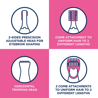 Veet Precision Trimmer Beauty Styler for Women, for sensitive skin