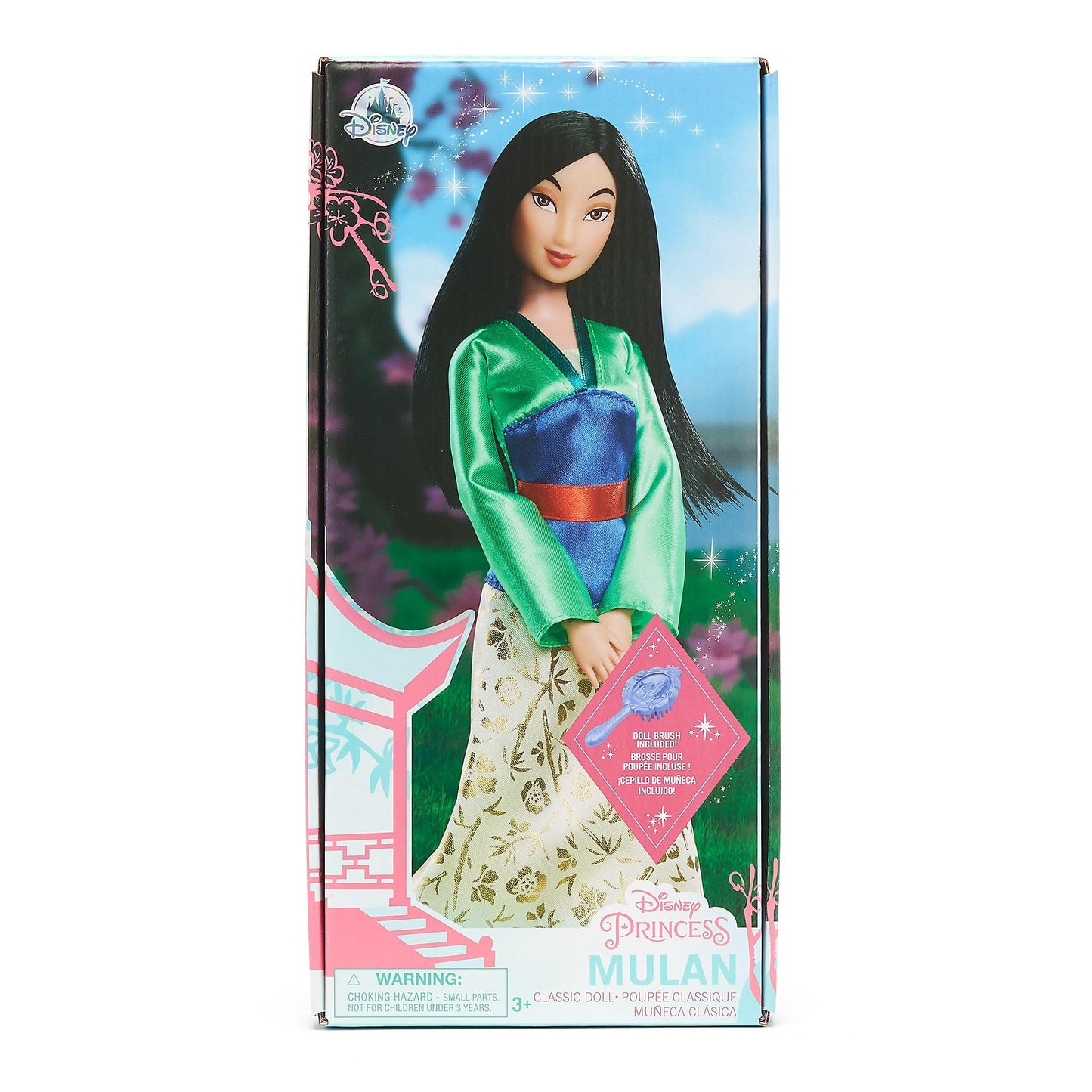 Disney Store Official - Mulan - Classic Doll - 29 cm/11" - Fully posable Disney doll in elegant outfit - Includes toy hairbrush - Suitable for ages 3+