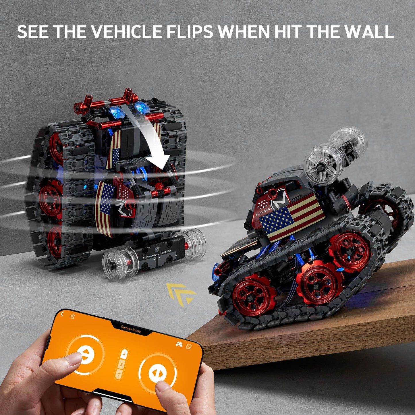 VEPOWER Technology Robot Boys Building Toy, 4 in 1 App & Remote Control Programmable Robotic Set Toy, Creative Gift for Kids 6-12+ (560 Pieces)