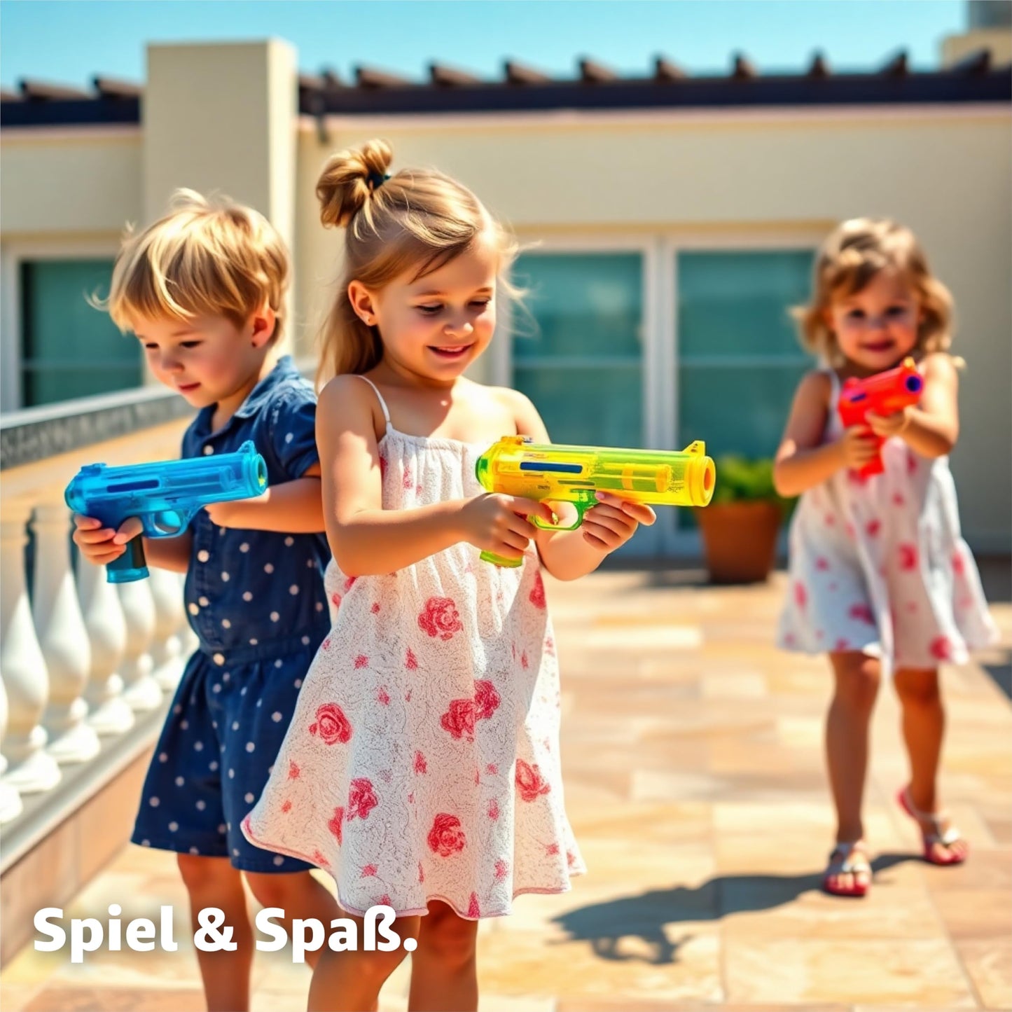 30x Water guns 15 cm colorful set - Extra large range - Small mini squirt gun - Water squirt gun for kids (30x pieces - 15 cm)