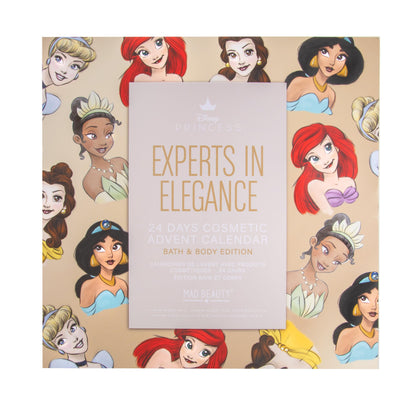 MAD Beauty - Disney Princess Advent Calendar with 24 makeup & beauty products, wellness calendar for women with face mask, body lotion, hair tie - Christmas Beauty Calendar.