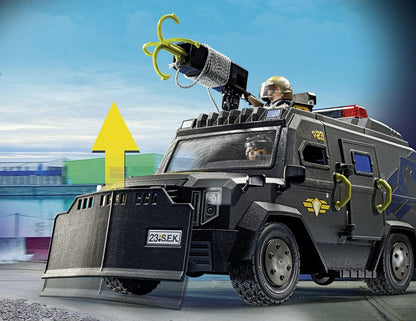 PLAYMOBIL | City Action | SWAT terrain vehicle | with light and sound | Toy for children aged 5 and up | 71144