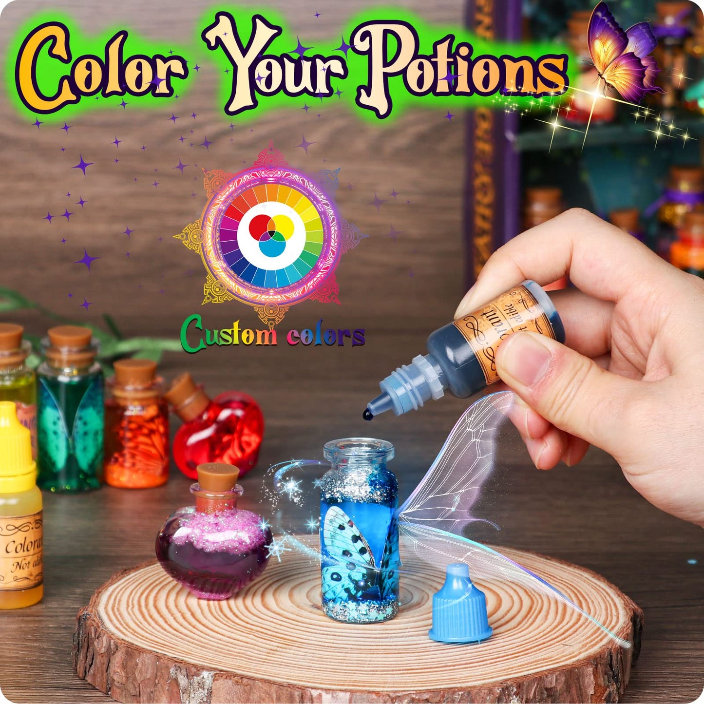Most of DIY Creative Gift for Kids - Retro Fairy Crystal Potion Kits Craft Toy for Boys & Girls Age 6 7 8 9 10