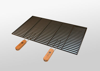GRILLROSTPROFI Cast Iron Grill Grate 54 x 34 cm with detachable handles