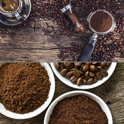 BEEM GRIND-PERFECT Electric Coffee Grinder - 250 g | 35 grind settings, conical burr grinder, adjustable dose with dial (2-12 cups) | Grind directly into portafilter with Ø 52-58 mm