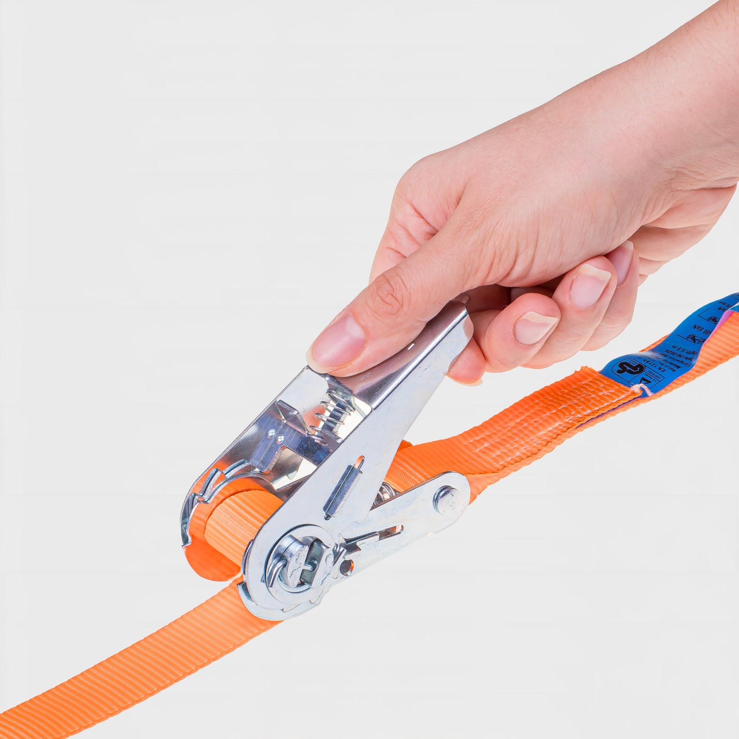 INTAKO 4-piece ratchet tie-down straps (4m or 6m) - 800kg 25mm - TÜV & DIN certified - Small one-piece tie-down strap - Ratchet strap for motorcycles