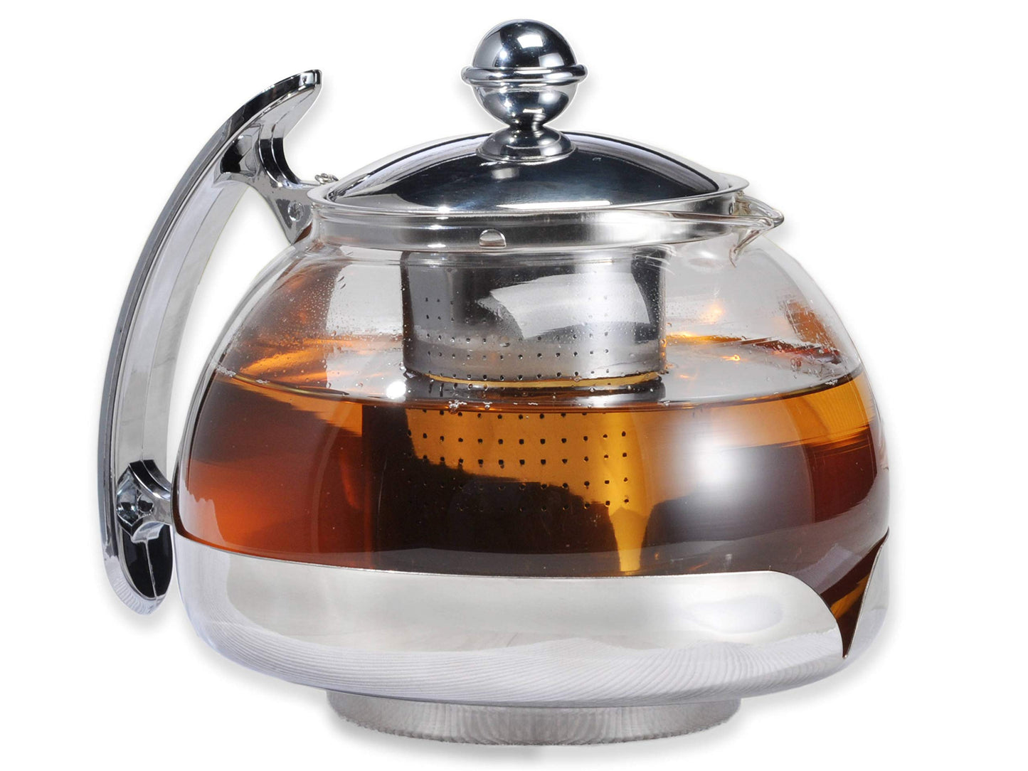 Gravidus tea set with glass teapot, infuser, and warmer - 1.2 liters - tea maker & tea warmer - tea set