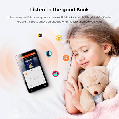 160G Spotify MP3 player with Bluetooth, Innioasis Mp4 player featuring Audible, Deezer, Hi-Fi 4-inch touchscreen music player with Wi-Fi (Pink)