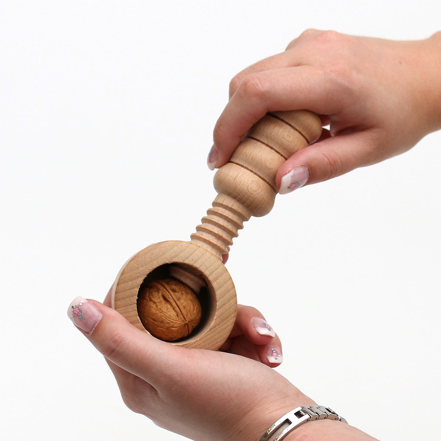 DecorHeroes24 3-piece wooden nutcracker high-quality craftsmanship, approx. 12 cm