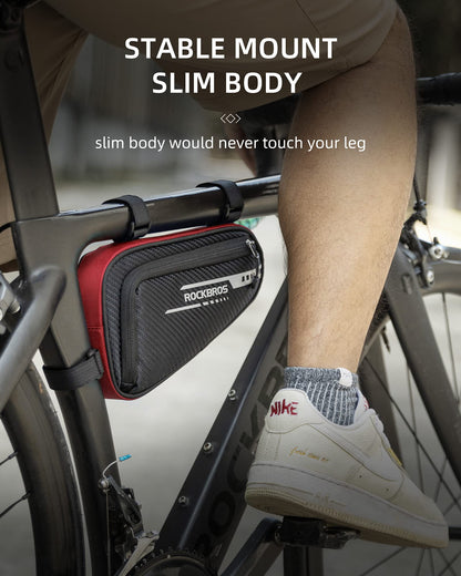 ROCKBROS Frame Bag Triangle Bag 1.2L Bicycle Bag for MTB, Road Bikes Water-Resistant Tool Bag