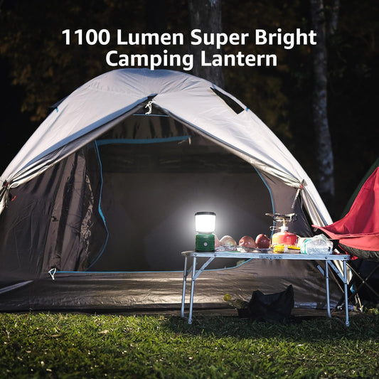 Lepro camping lamp, super bright 1500 lumens outdoor light, 4 lighting modes battery operated searchlight, waterproof emergency light for power outages, hiking, emergency, fishing, and more.