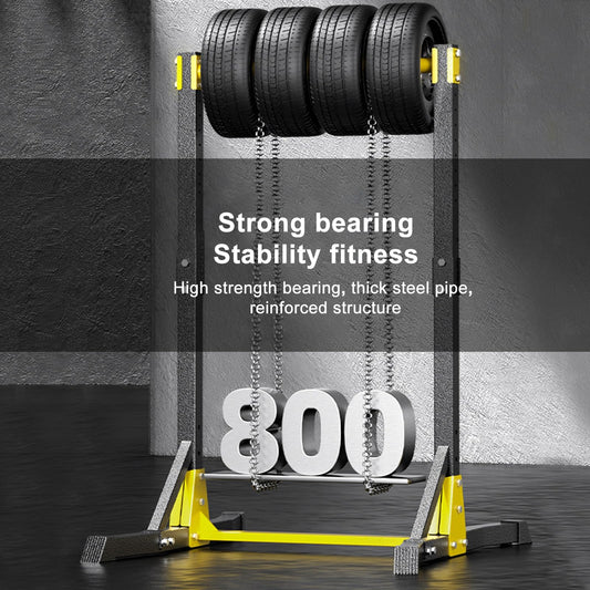 Tinysiry Pull-up Station - 362.9 kg pull-up bar, 11-level height adjustable, Power Tower, portable workout equipment for students, adults, kids.