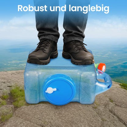 Trintion water canister with tap and screw cap water container drinking water container, water tank for hiking camping picnic caravan (5L)