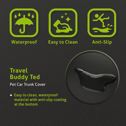 Bonamico trunk protection mat - dog blanket & non-slip mat with side protection - car trunk protection for dogs - waterproof - protects against scratches, dirt, pet hair - dog car accessory